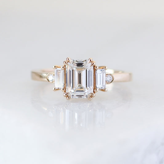 Misceo -  Emerald-Cut Lab Diamond Ring