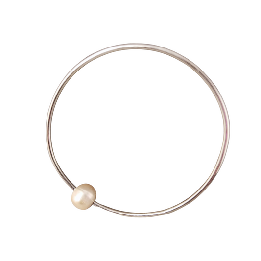 Pearl Bangle Bracelet