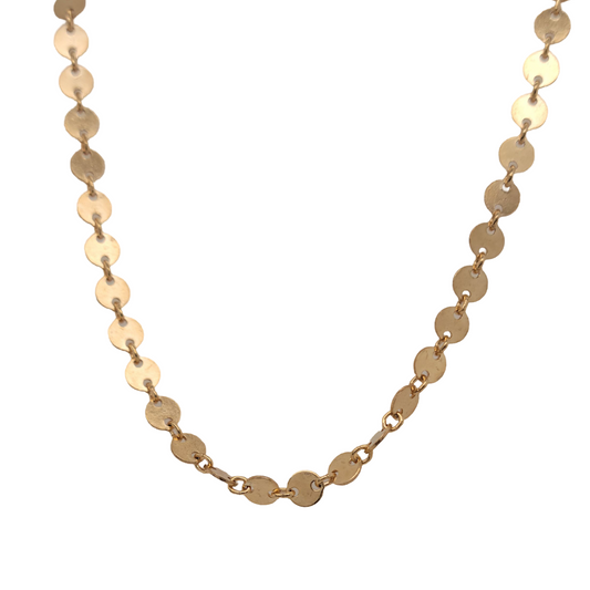 Gold-Filled Coin Chain Necklace