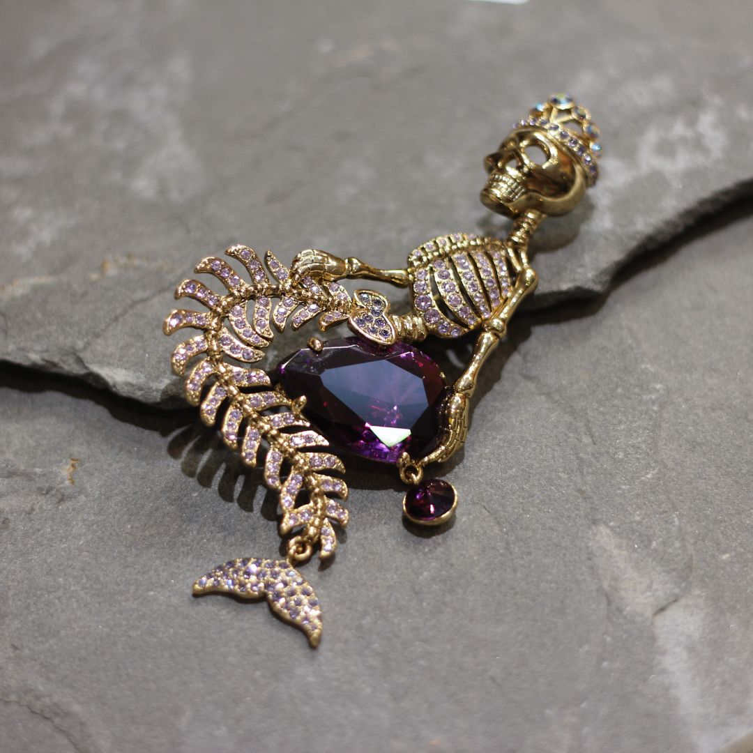 Mermaid Skeleton Brooch