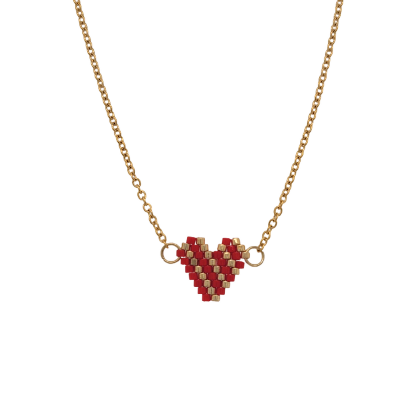 Beaded Heart Necklace