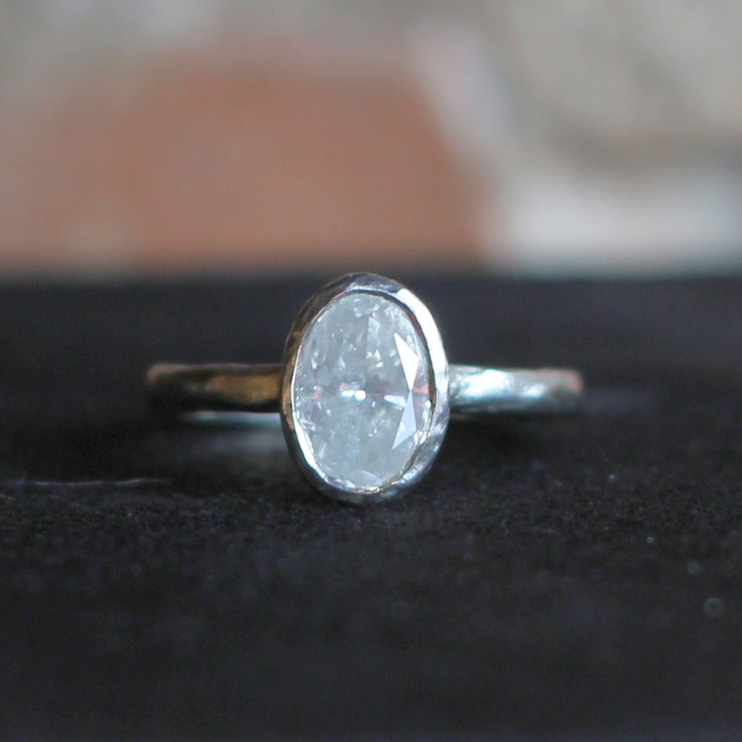 Icy Diamond Solitaire Engagement Ring