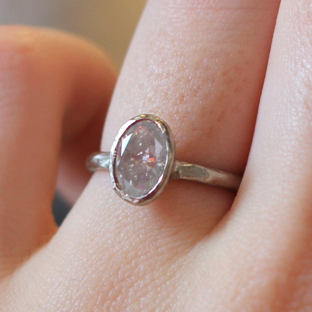 Icy Diamond Solitaire Engagement Ring