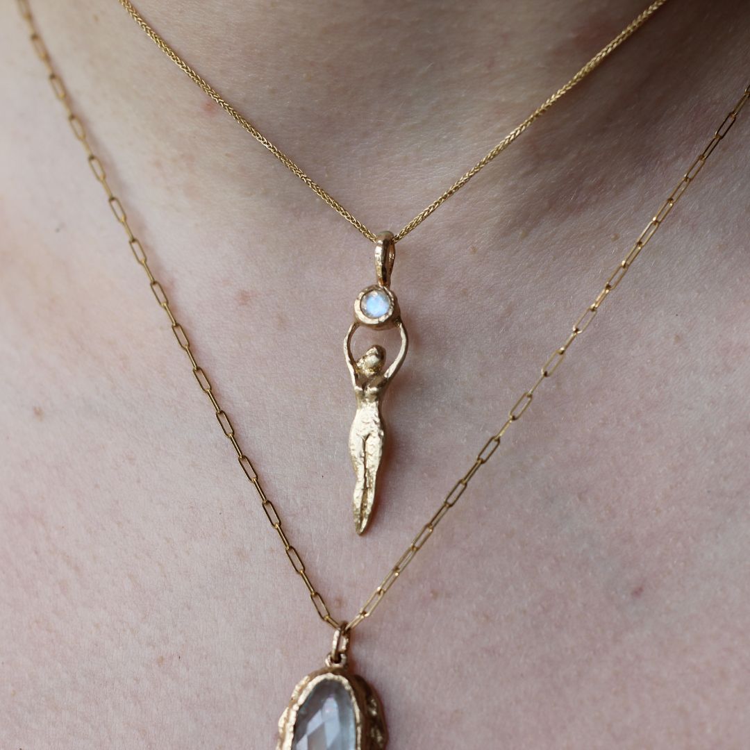 Moonstone Goddess Necklace