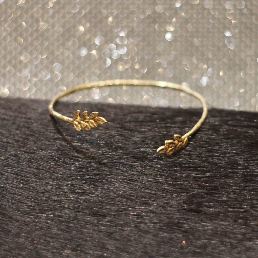 Open Leaf Bangle