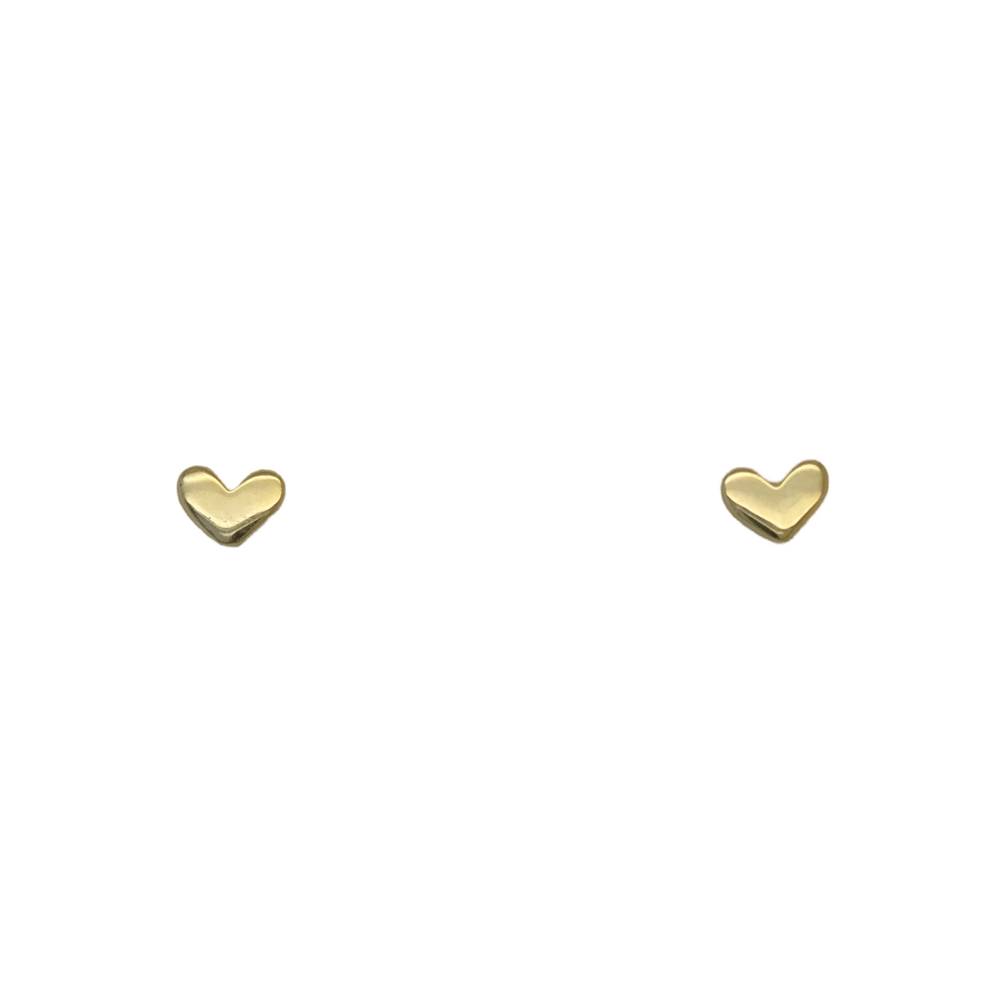 Gold Heart Studs