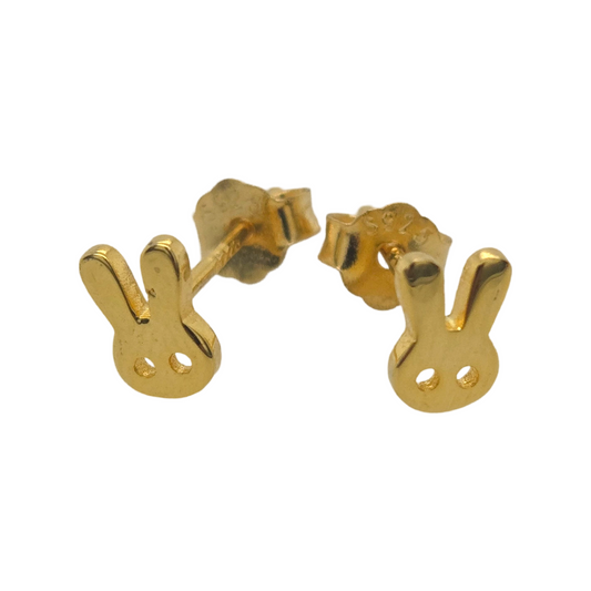 Gold Mini Bunny Earrings
