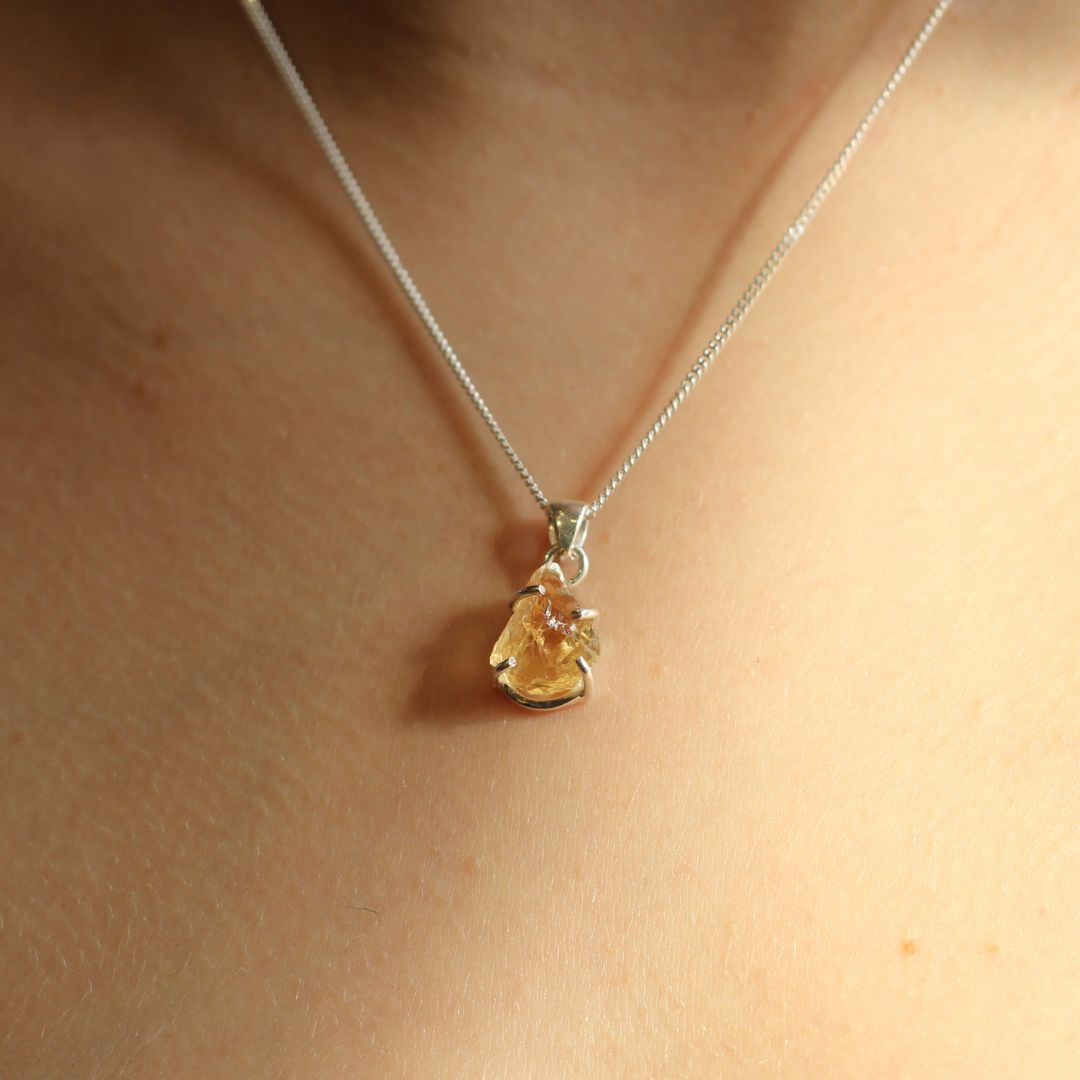 Rough Citrine Pendant outlet 1 7/8