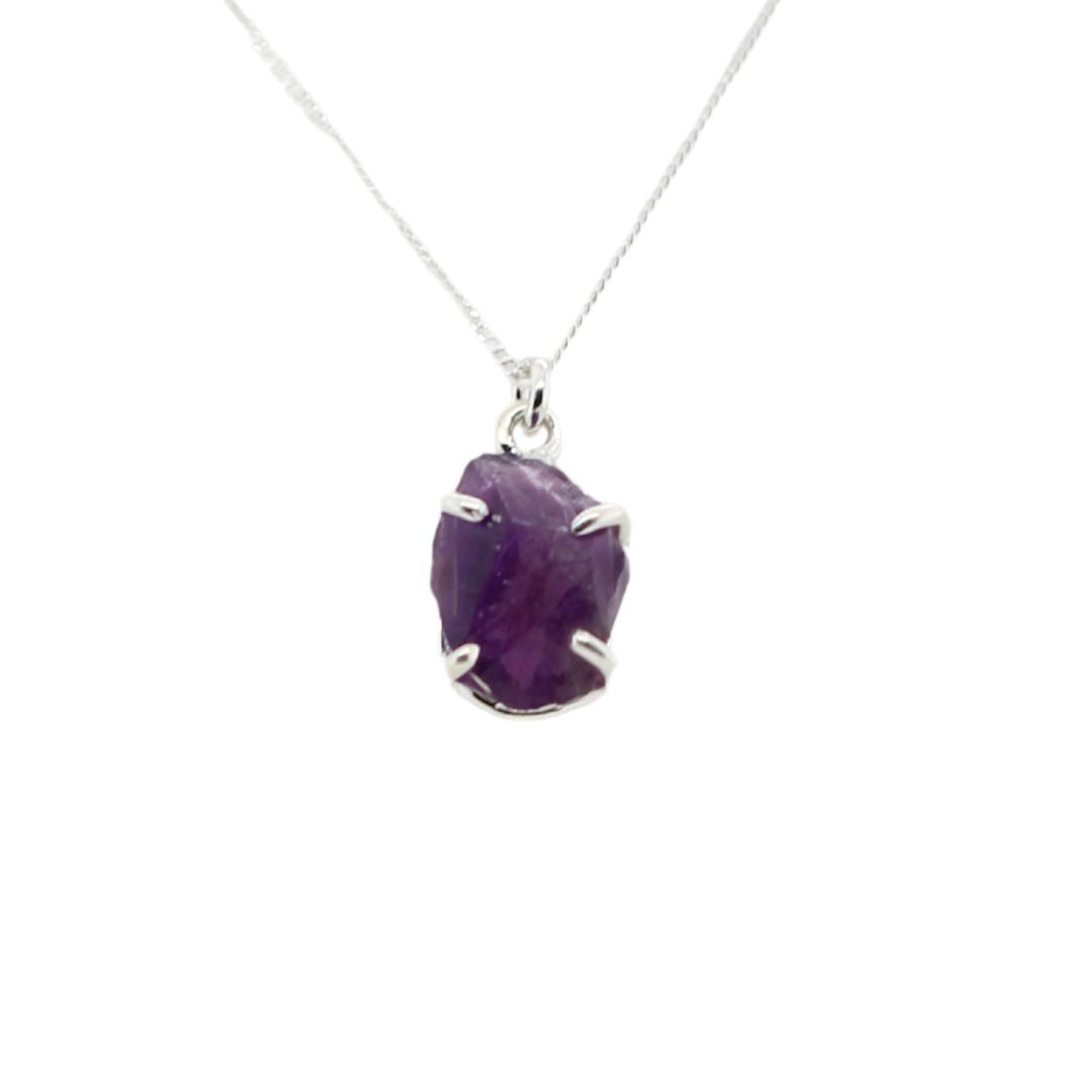 Rough Amethyst Necklace