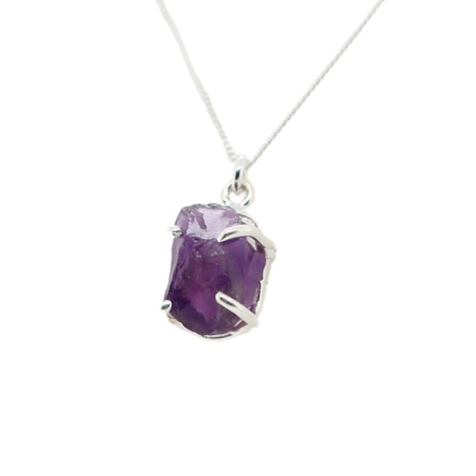 Rough Amethyst Necklace