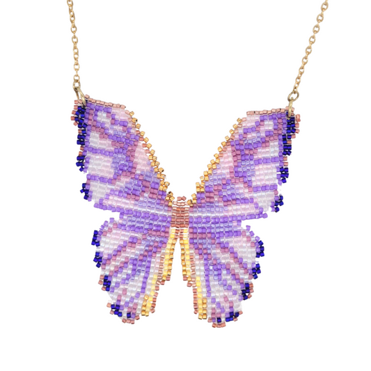 Mother of Pearl Butterfly Necklace