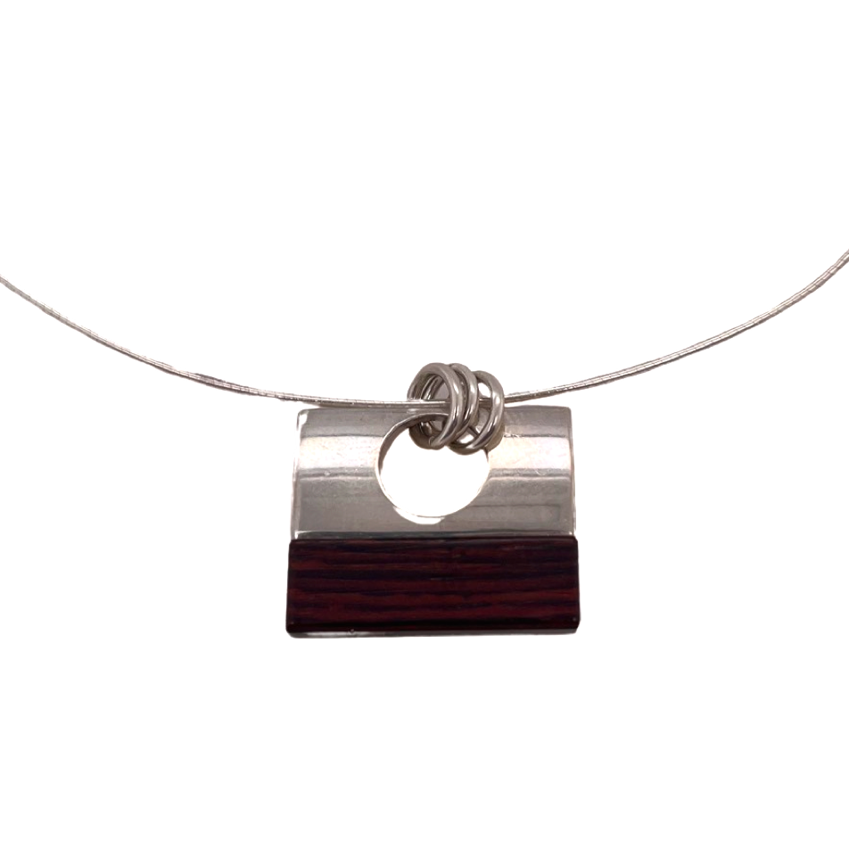 Rectangular Cocobolo Necklace