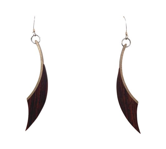 Cocobolo Dagger Earrings