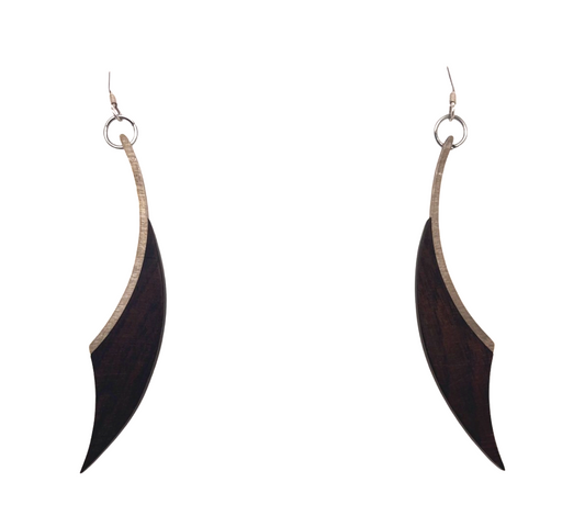 Ebony Dagger Drop Earrings