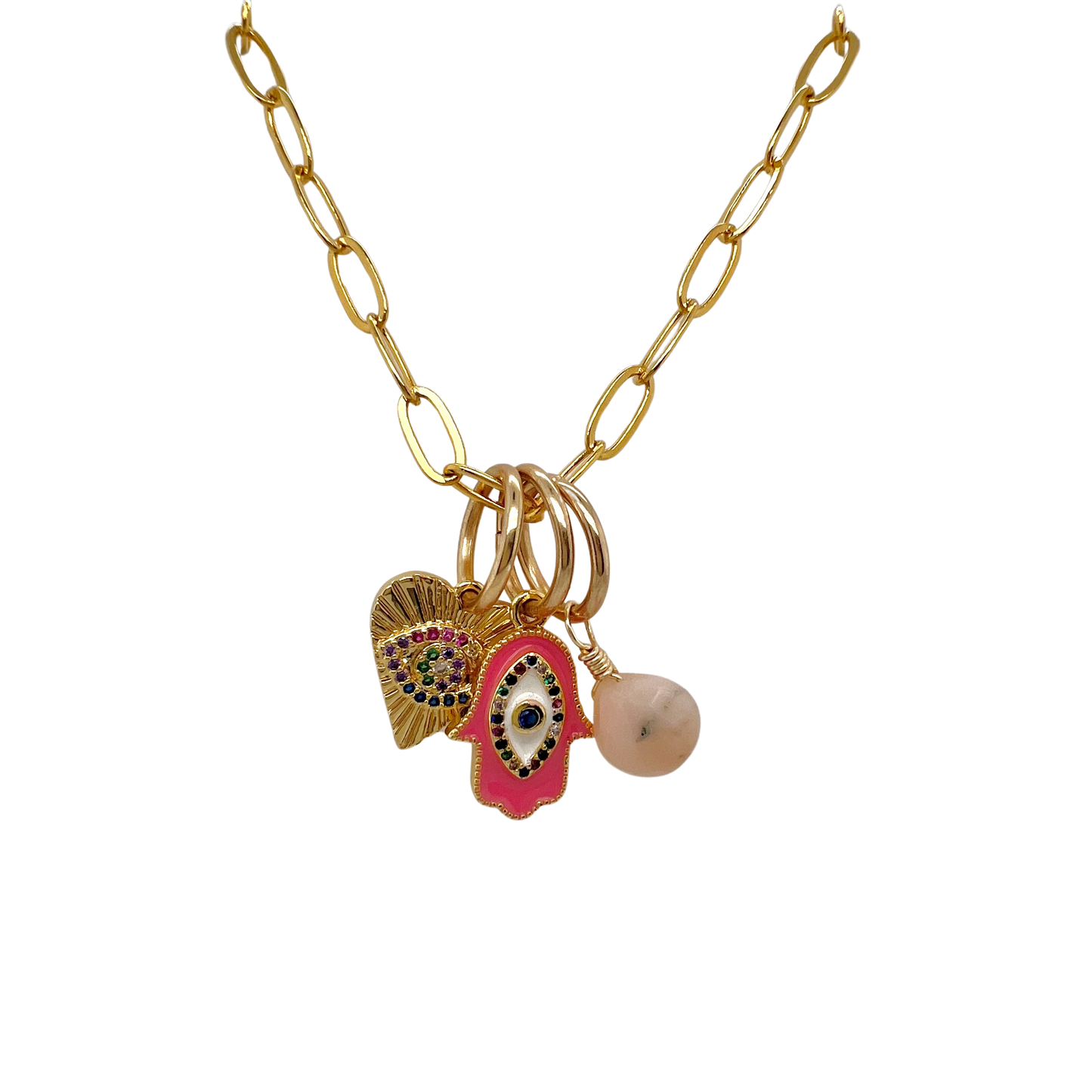 Gold Evil Eye Necklace