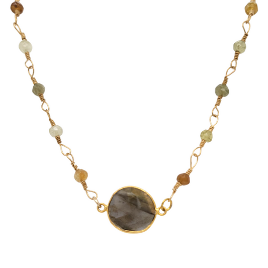 Labradorite Facet Necklace