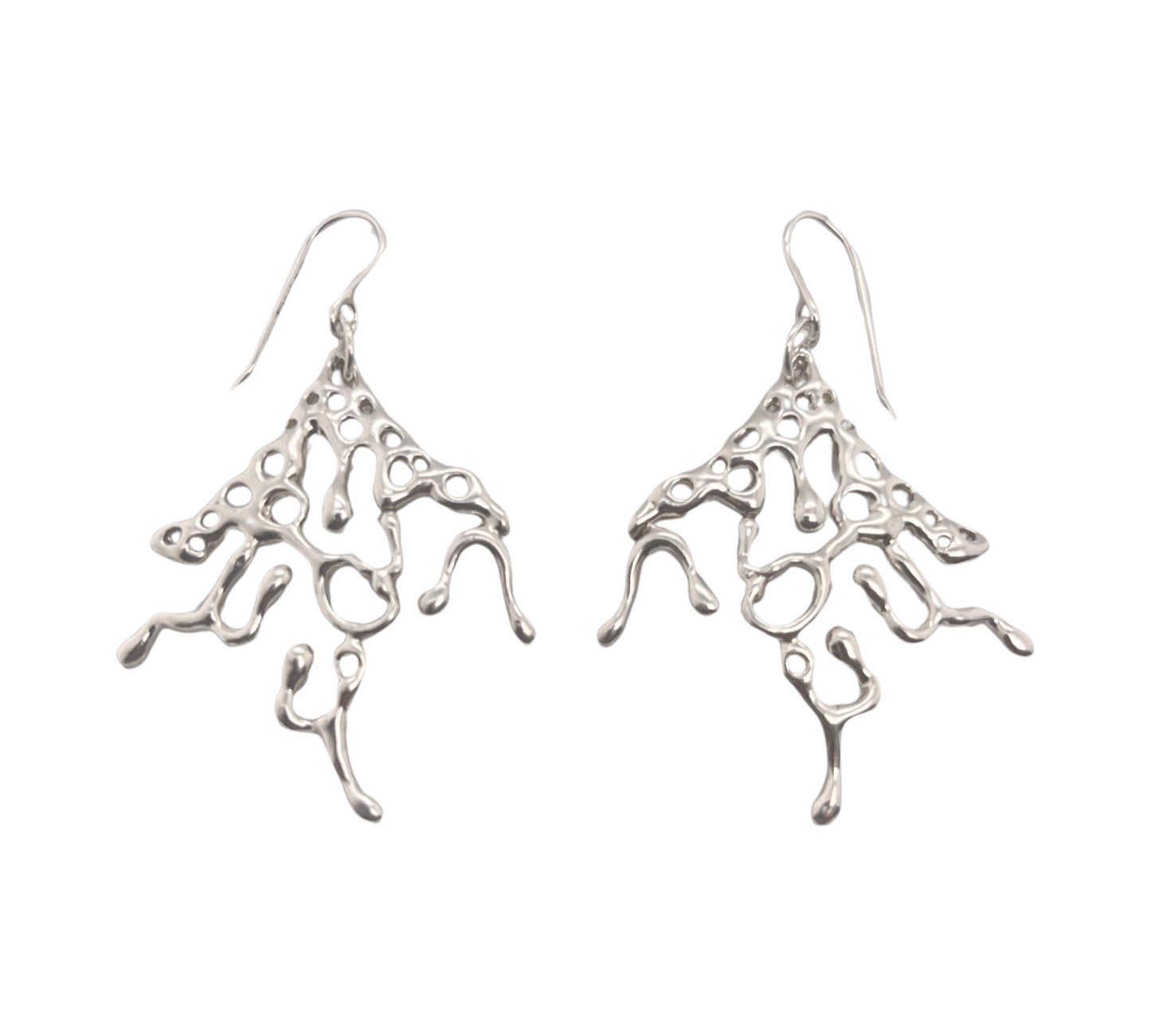 Triangular Ginko Earrings