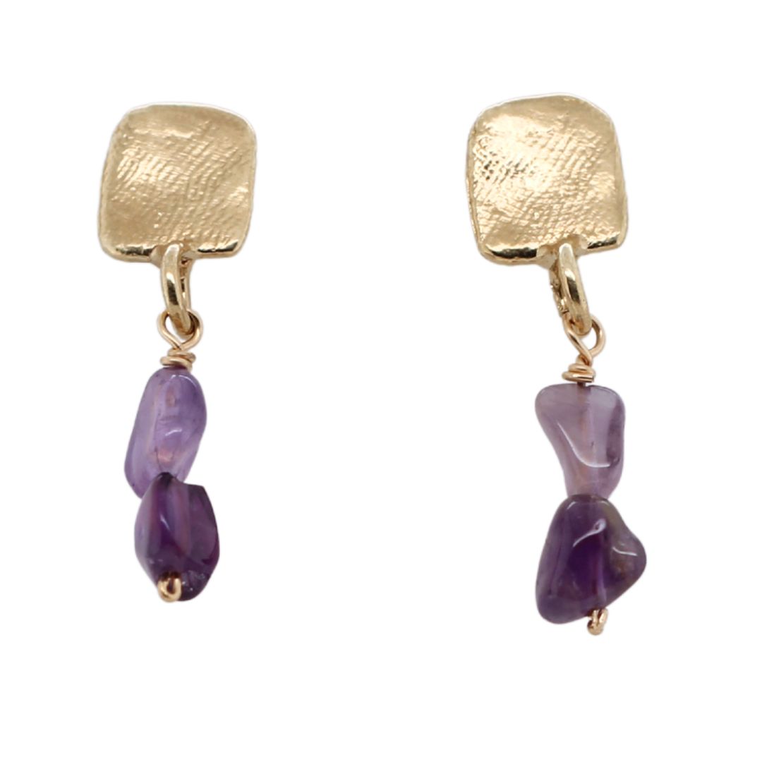 Amethyst Drop Earrings