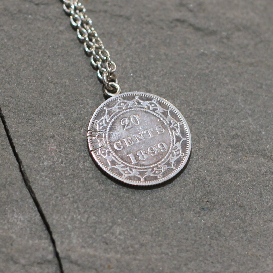 Vintage 20-cent Coin Necklace