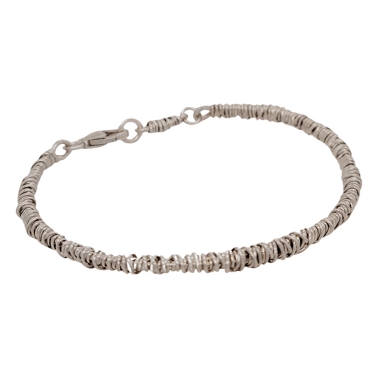 Solid Silver Twist Bracelet