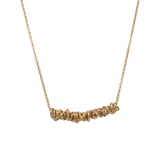 Medium Gold Twist Necklace