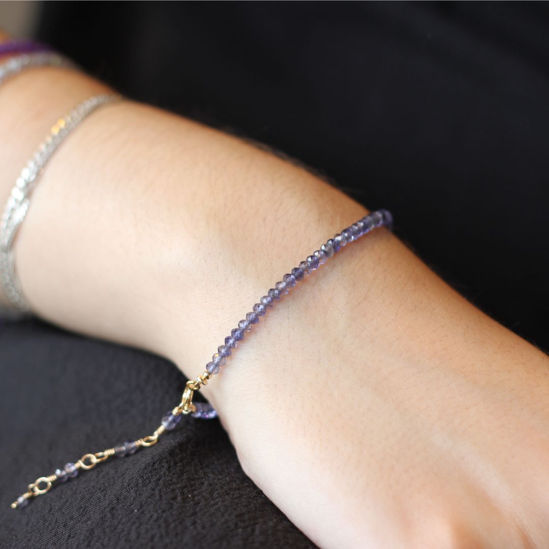 Iolite Gemstacker Bracelet