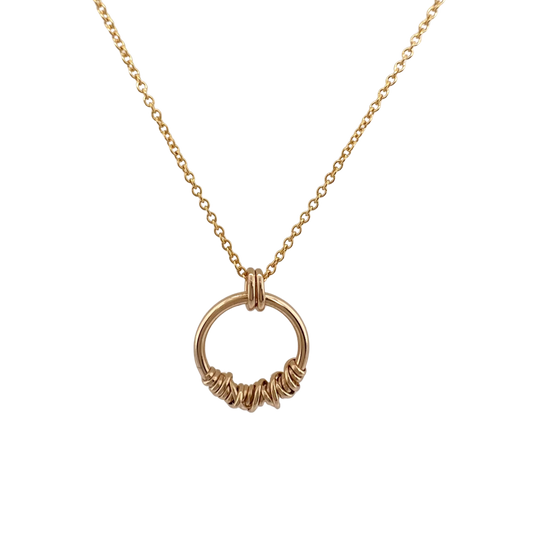 Yellow Gold Loopy Pendant