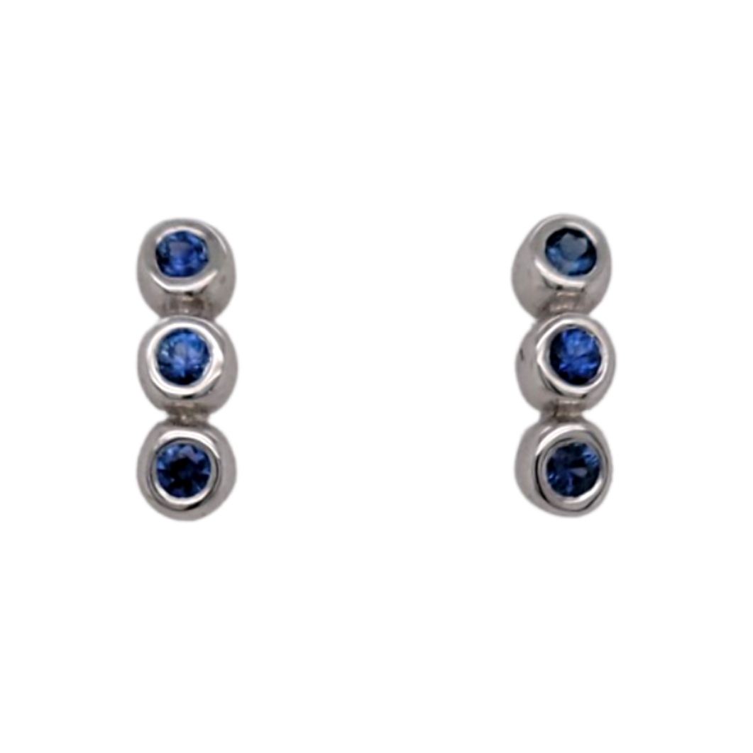 Blue Sapphire Studs