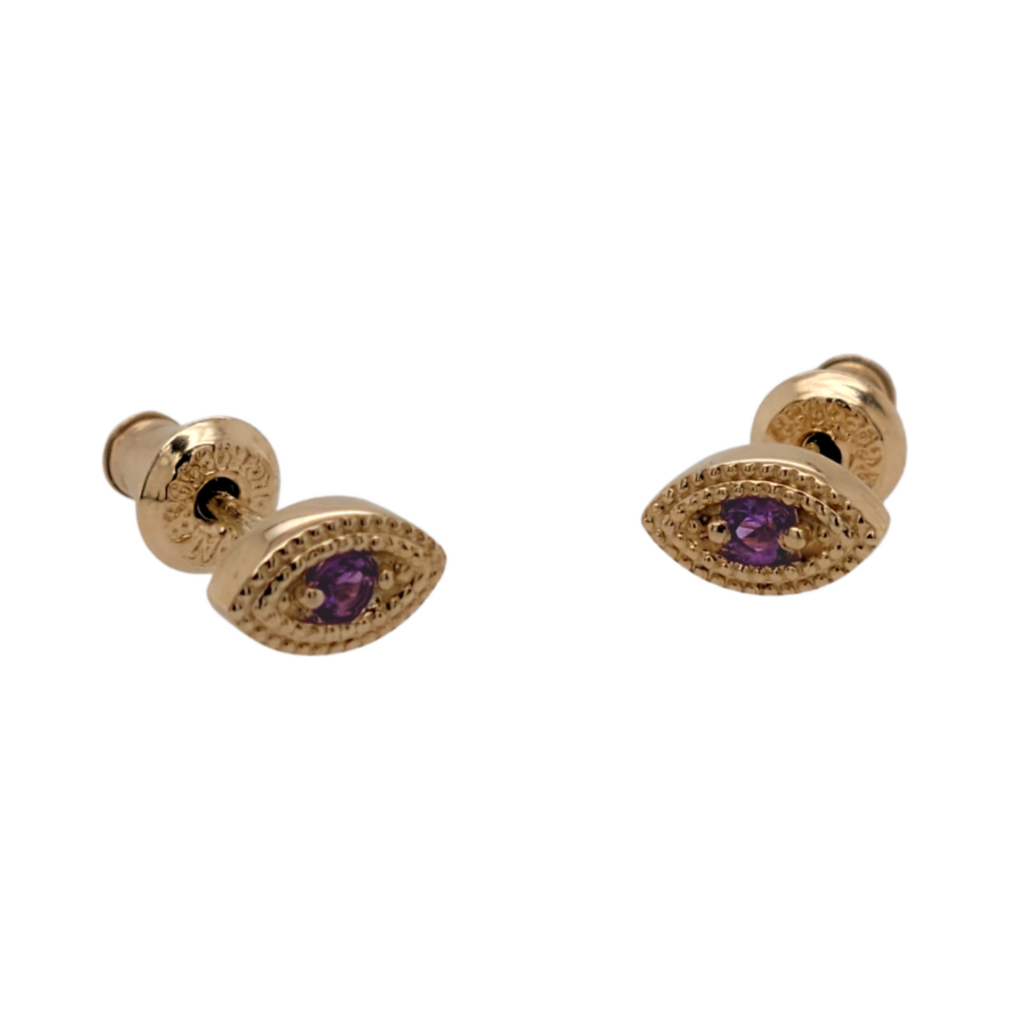 Amethyst Marquis Studs