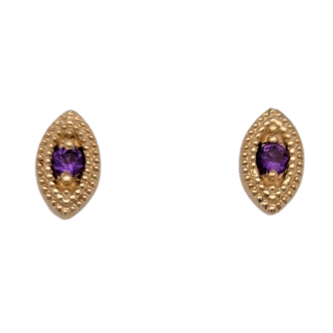 Amethyst Marquis Studs