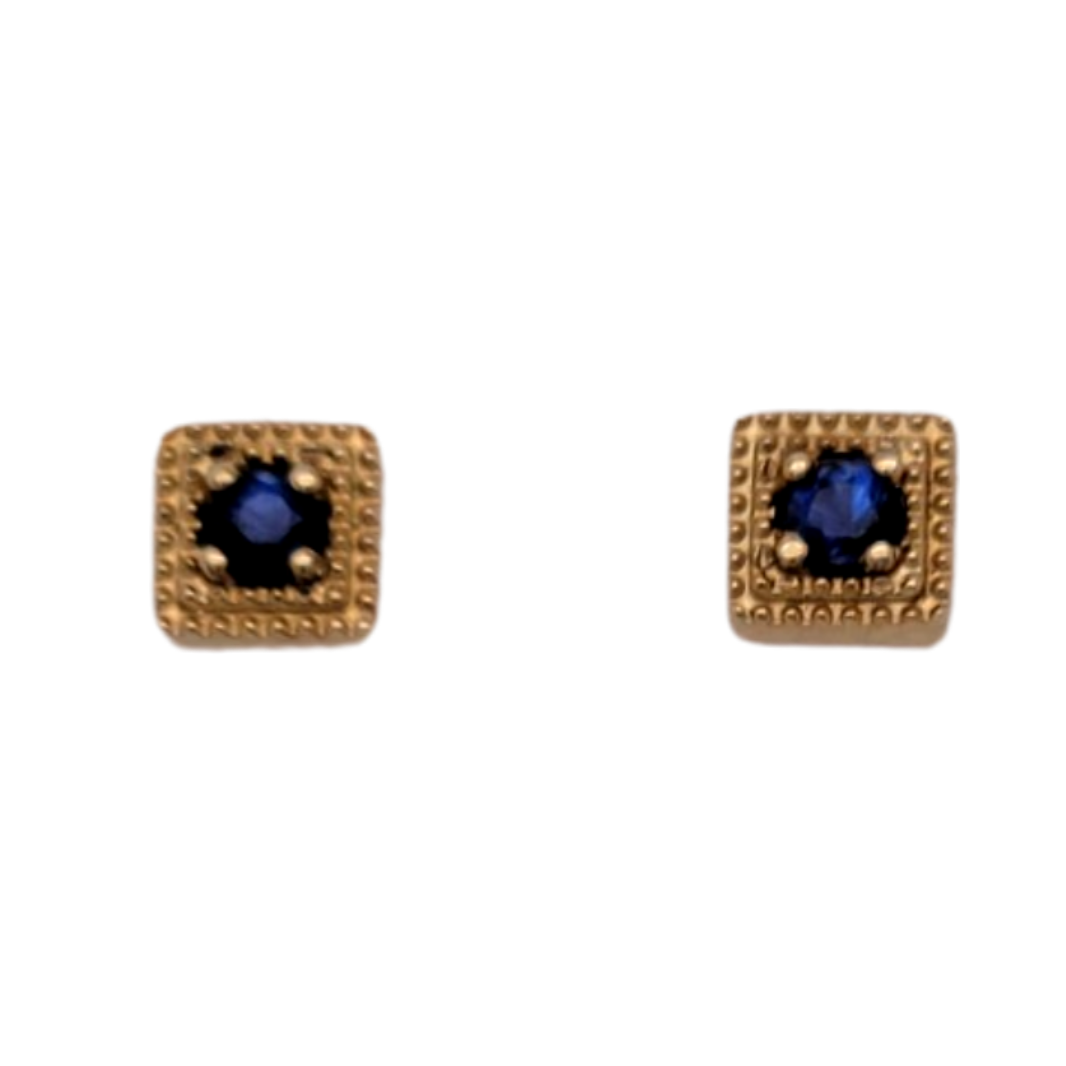 Blue Sapphire Studs