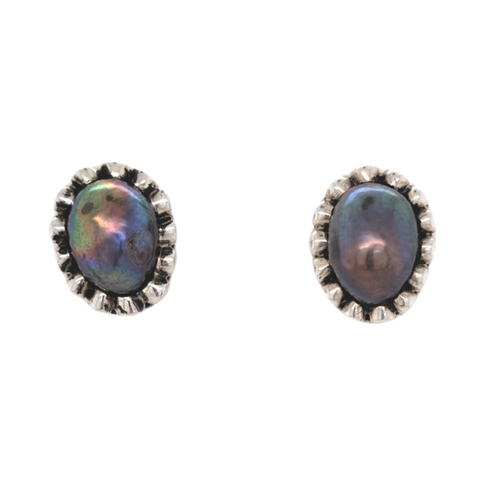 Peacock Pearl Teardrop Studs