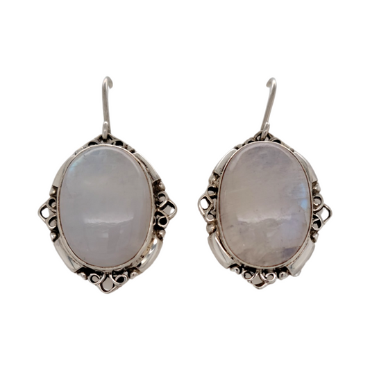 Rainbow Moonstone Earrings