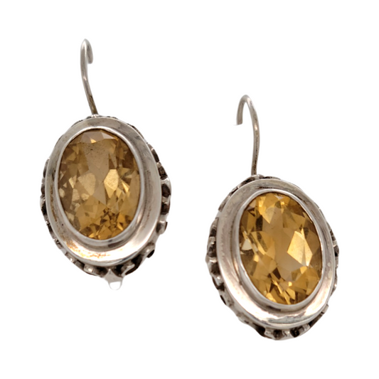 Ornate Citrine Earrings