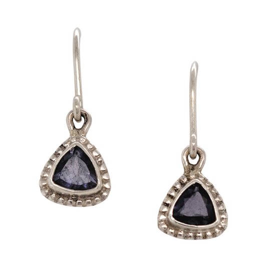 Sterling Silver Iolite Earrings