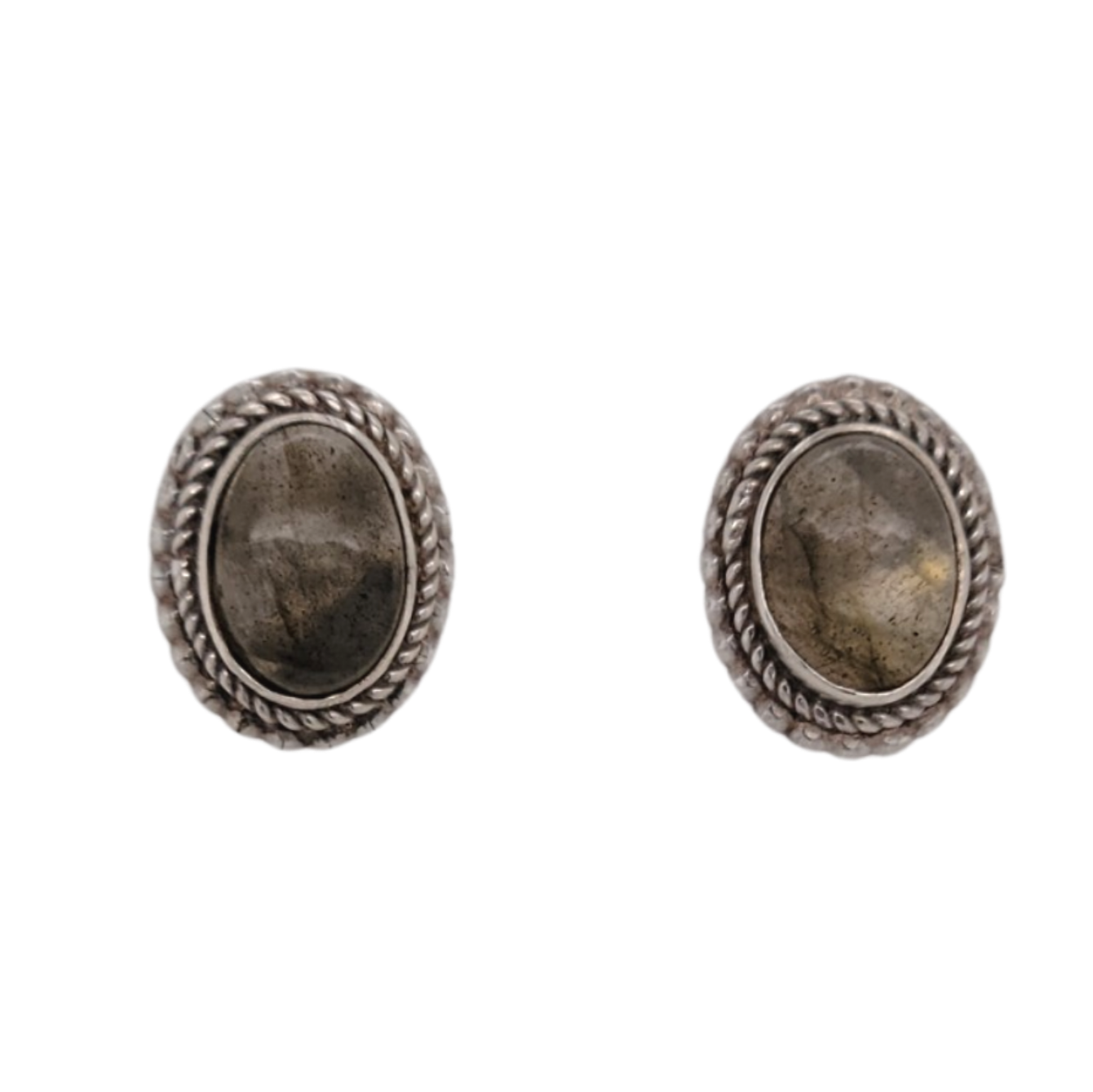 Oval Labradorite Earrings