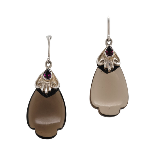 Smoky Quartz Drop Earrings