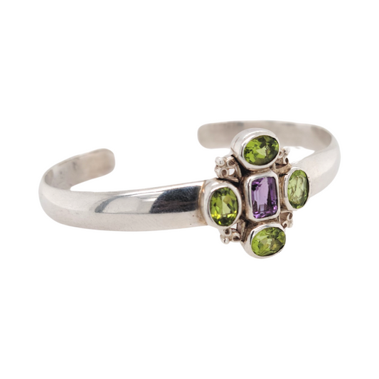 Peridot Amethyst Bracelet