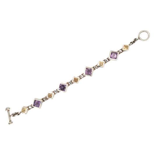 Citrine Amethyst Bracelet