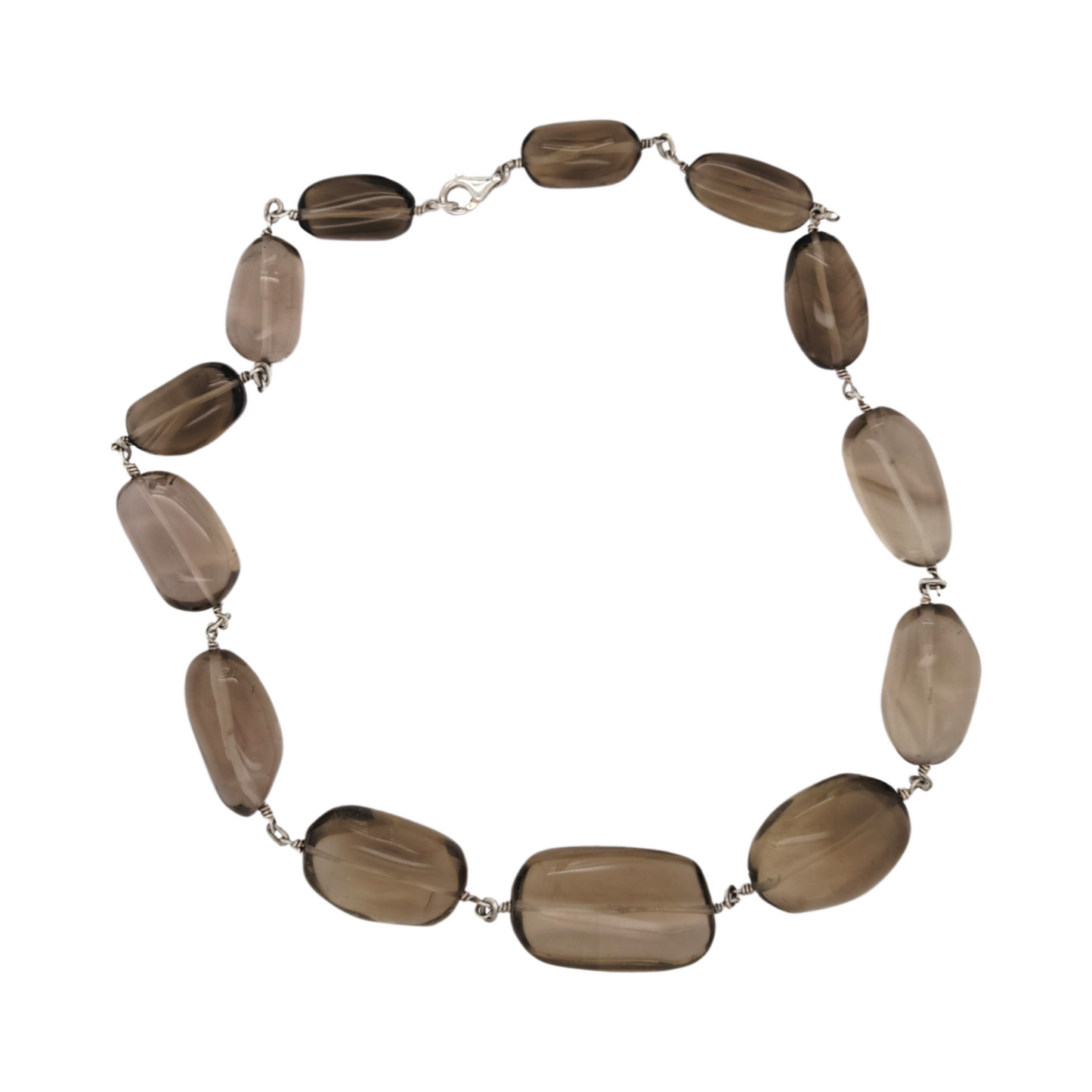 Smokey Quartz Beaded Necklace