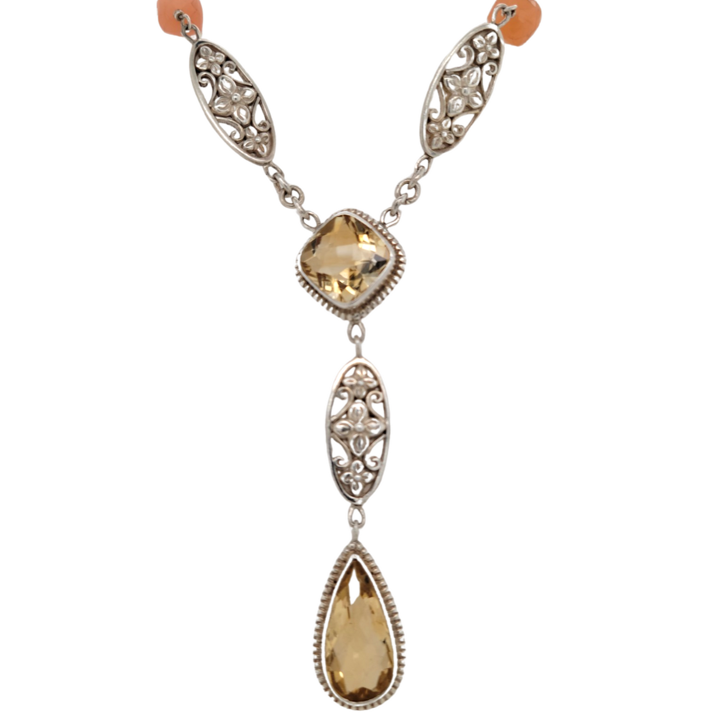 Ornate Citrine Necklace