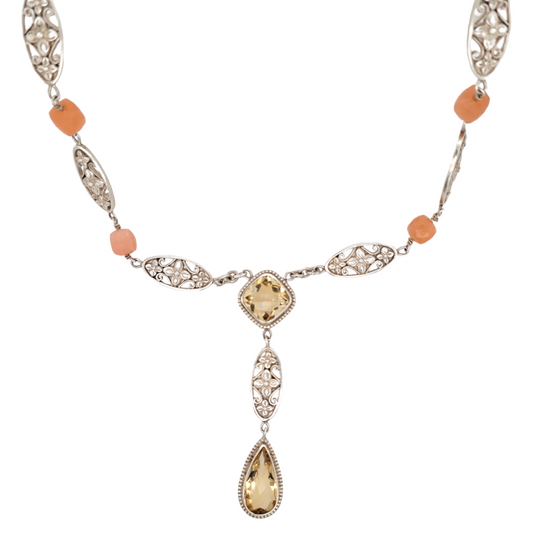 Ornate Citrine Necklace