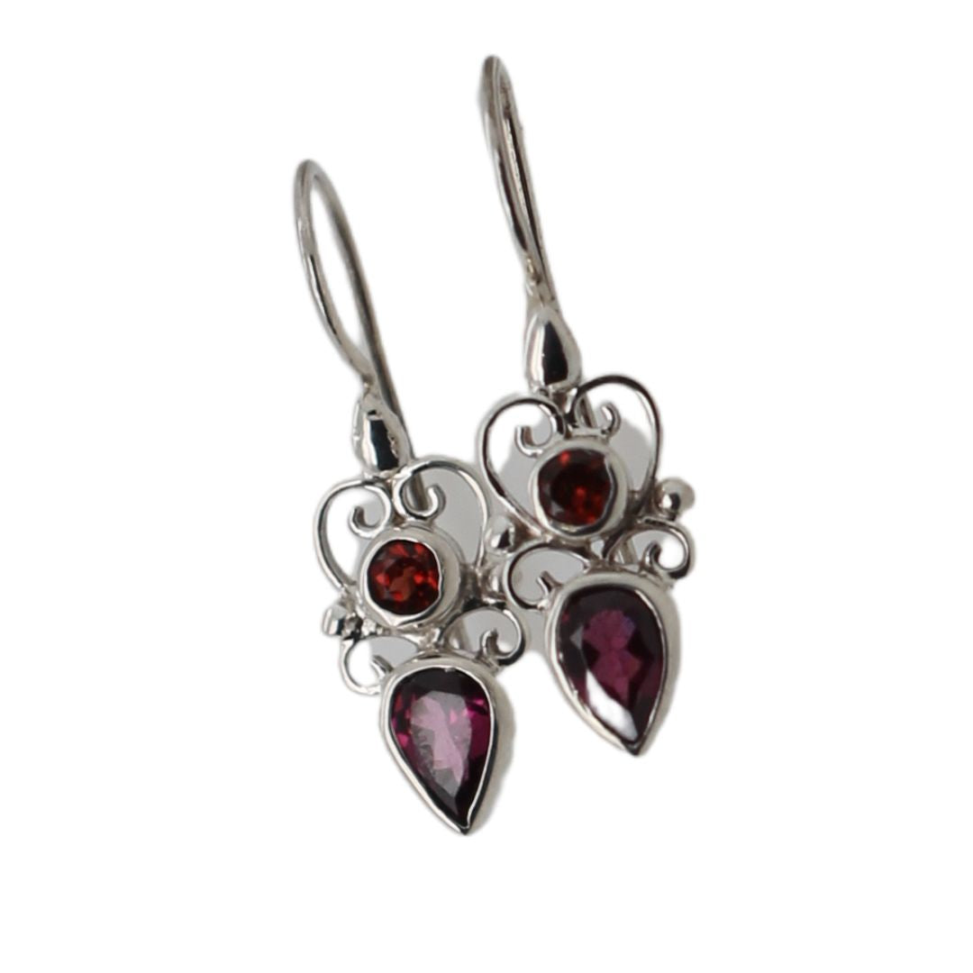 Rhodolite Garnet & Garnet Drops