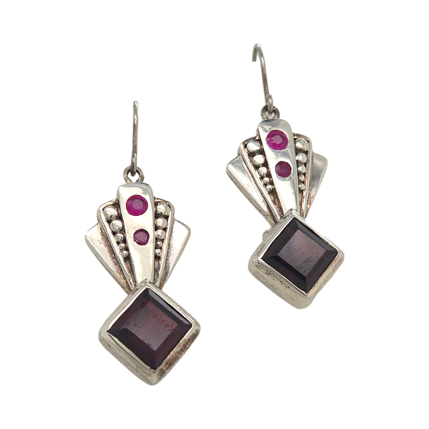 Art Deco Garnet Earrings