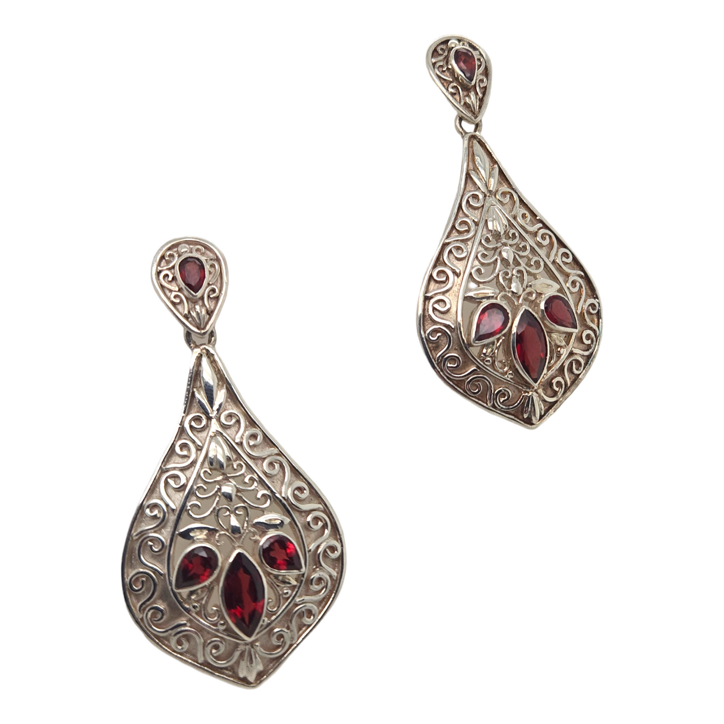 Baroque Garnet Earrings