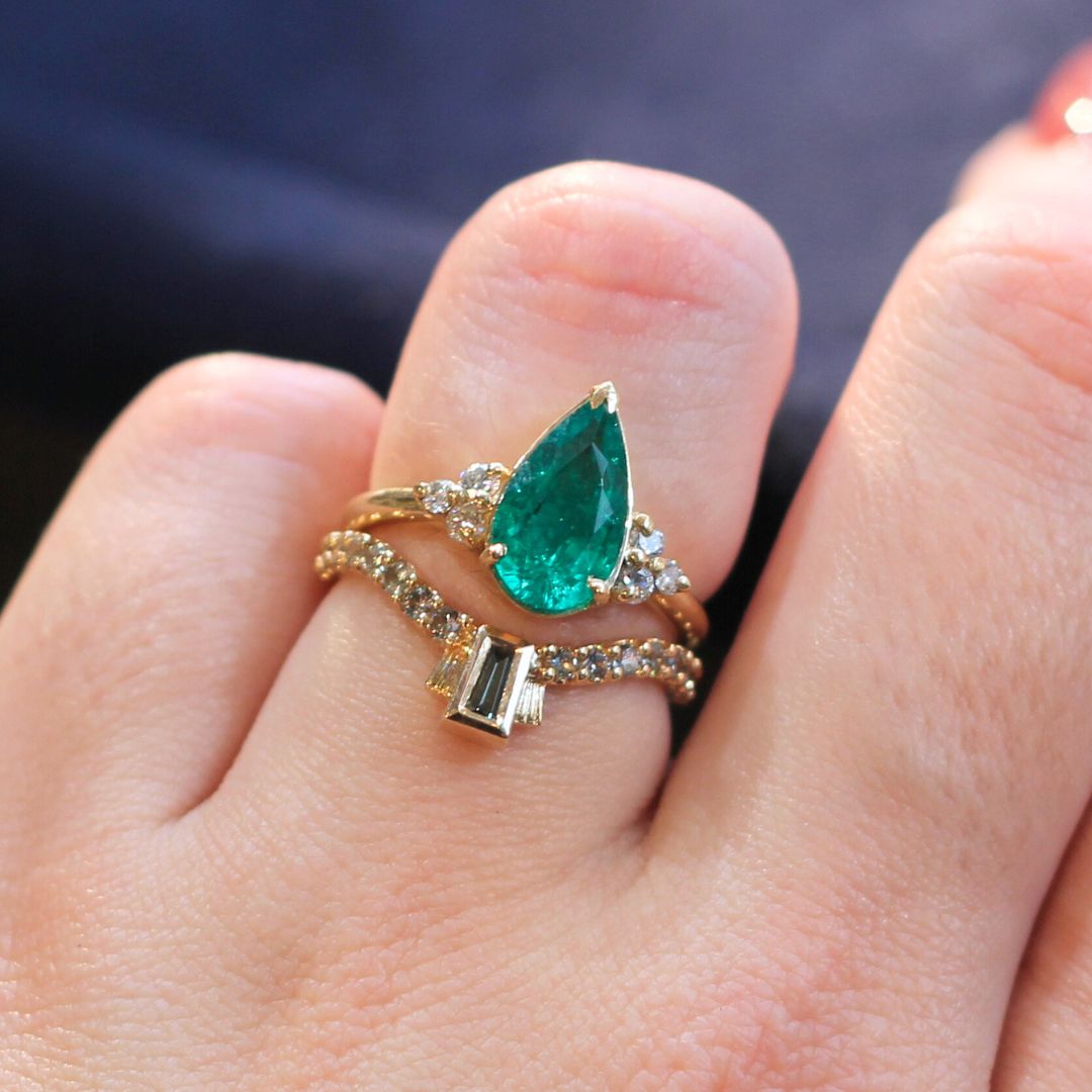 Pear Lab Emerald Ring