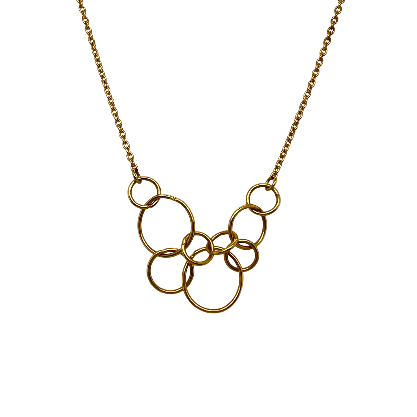 Yellow Gold Bubbles Necklace