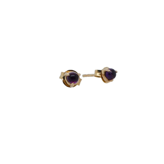 Amethyst Mini Stud Earrings