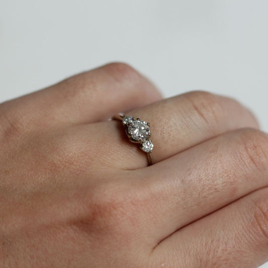 Cici - Three Stone Diamond Engagement Ring