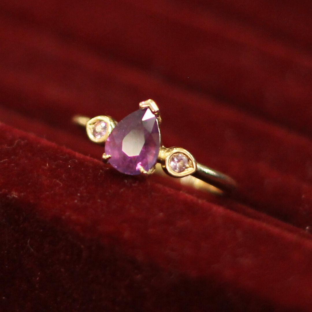 Purple Sapphire Engagement Ring